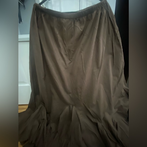 Brown long bohemian skirt - Picture 2 of 4